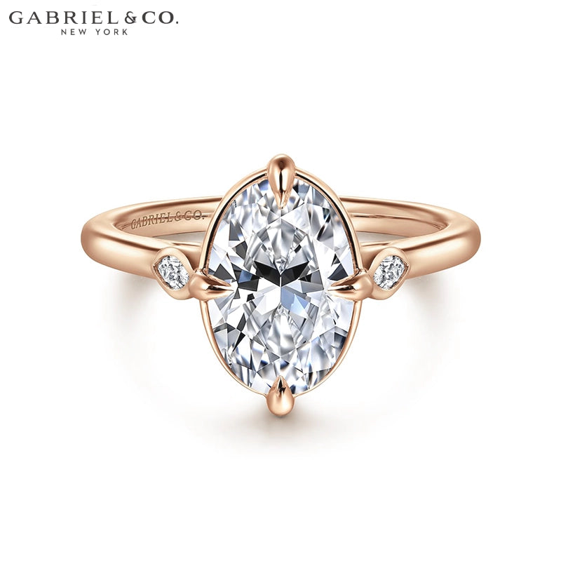 1.25ctr-2.50ctr Oval Cut Lab Grown Diamond Ring Tailor Made