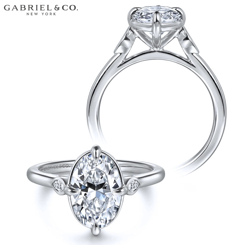 1.25ctr-2.50ctr Oval Cut Lab Grown Diamond Ring Tailor Made