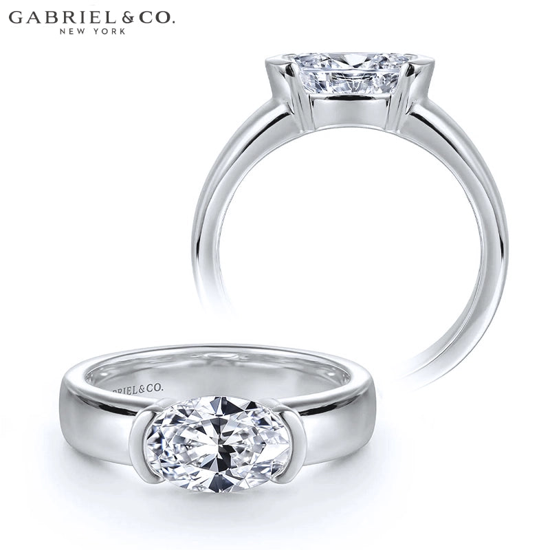 1.00ctr-2.00ctr Oval Cut Natural Diamond Ring Tailor Made