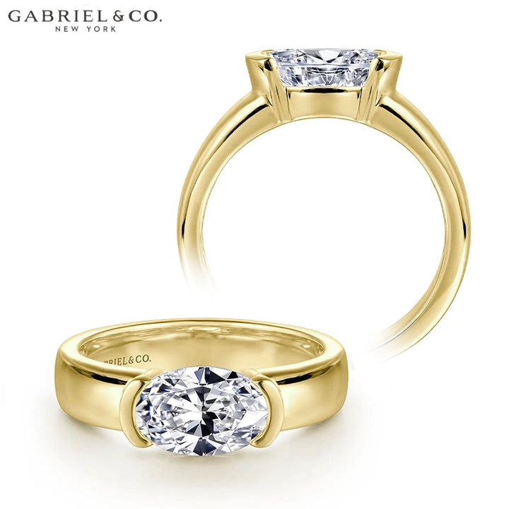 1.00ctr-2.00ctr Oval Cut Natural Diamond Ring Tailor Made