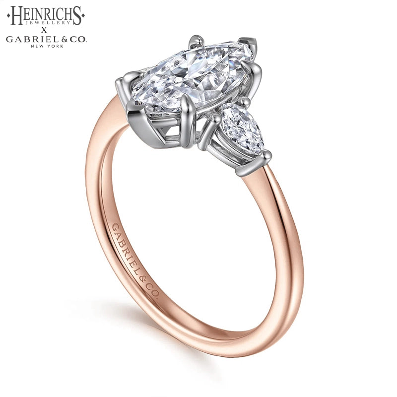 1.50ctr-3.00ctr Marquise Cut Lab Grown Diamond Ring