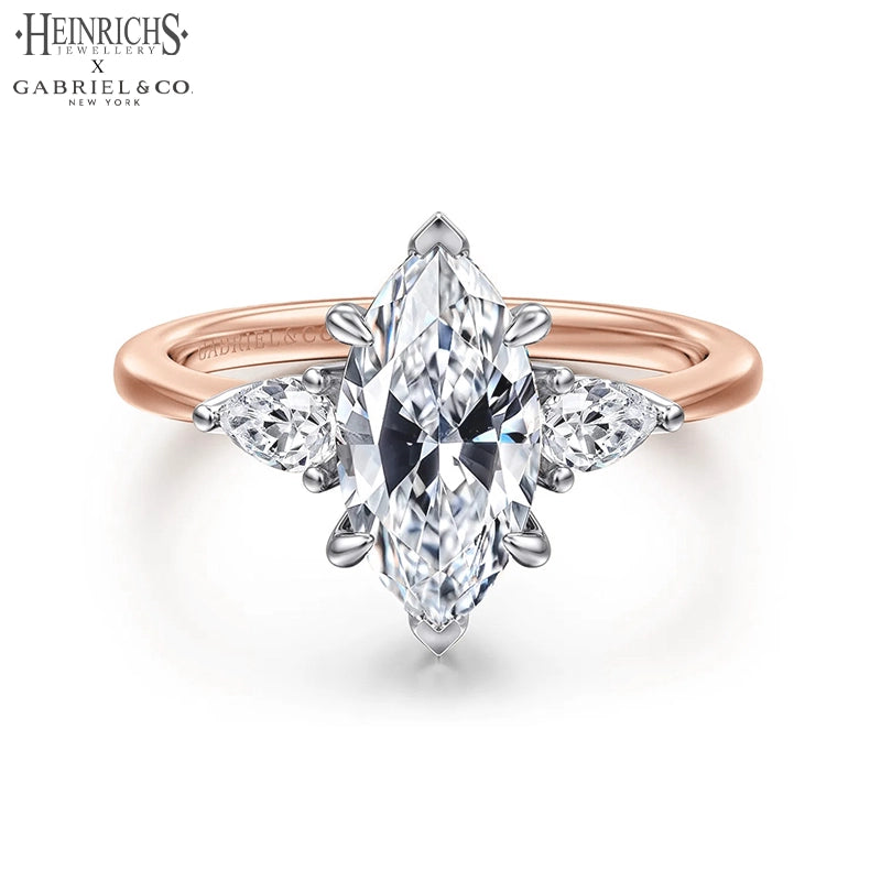 1.50ctr-3.00ctr Marquise Cut Lab Grown Diamond Ring