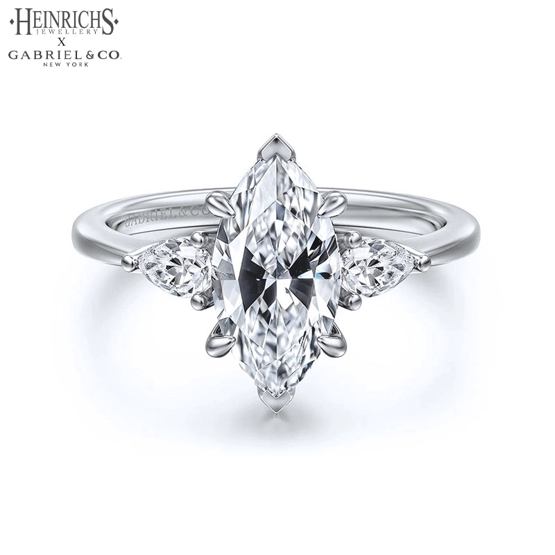 1.50ctr-3.00ctr Marquise Cut Lab Grown Diamond Ring