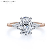 1.50ctr-3.00ctr Oval Cut Lab Grown Diamond Ring