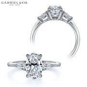 1.50ctr-3.00ctr Oval Cut Lab Grown Diamond Ring