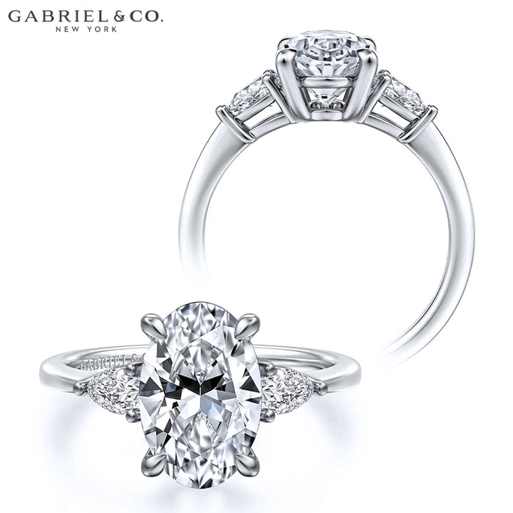 1.00ctr-2.00ctr Oval Cut Natural Diamond Ring Tailor Made