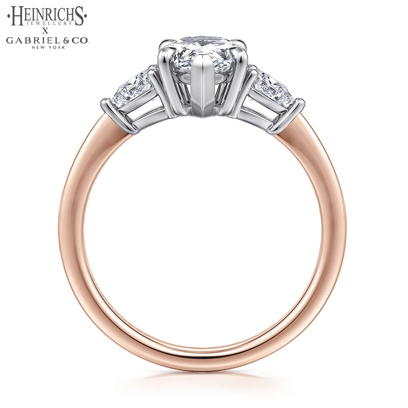 1.50ctr-3.00ctr Pear Cut Lab Grown Diamond Ring