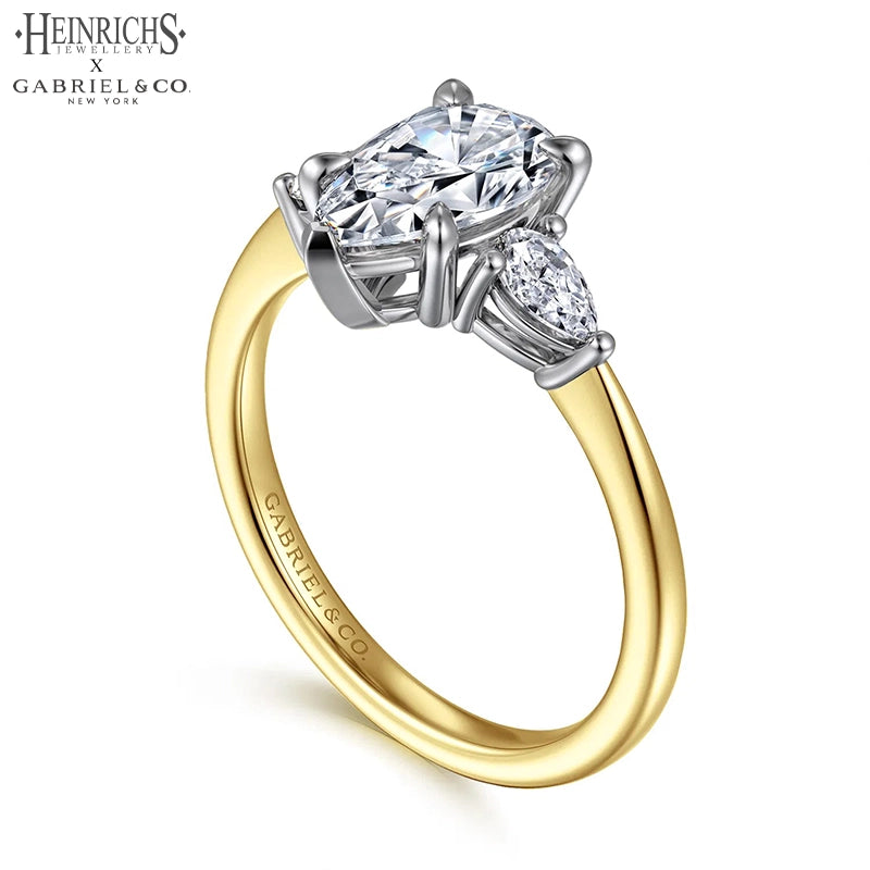 1.50ctr-3.00ctr Pear Cut Lab Grown Diamond Ring