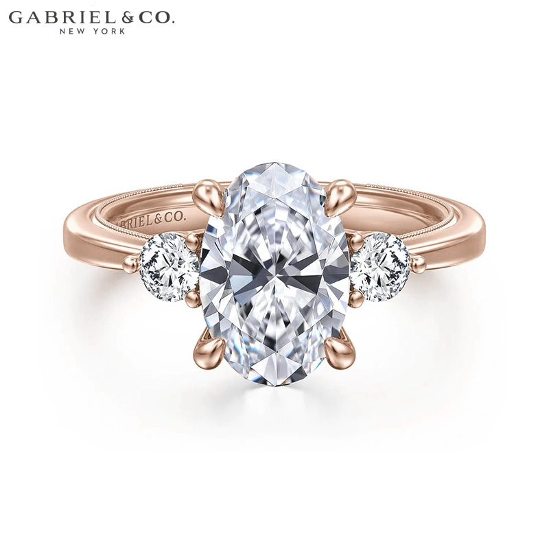 1.25ctr-2.50ctr Oval Cut Lab Grown Diamond Ring Tailor Made