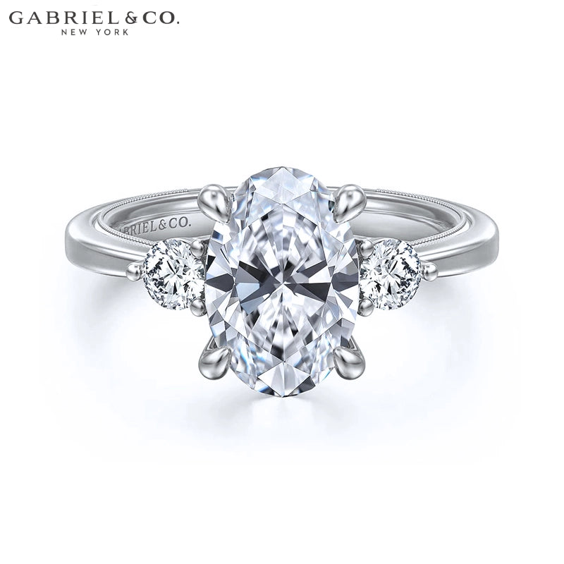 1.00ctr-2.00ctr Oval Cut Natural Diamond Ring Tailor Made