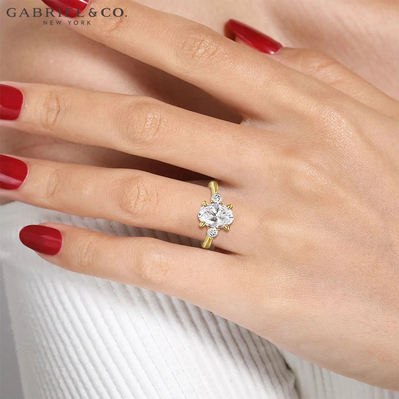 1.00ctr-2.00ctr Oval Cut Natural Diamond Ring Tailor Made