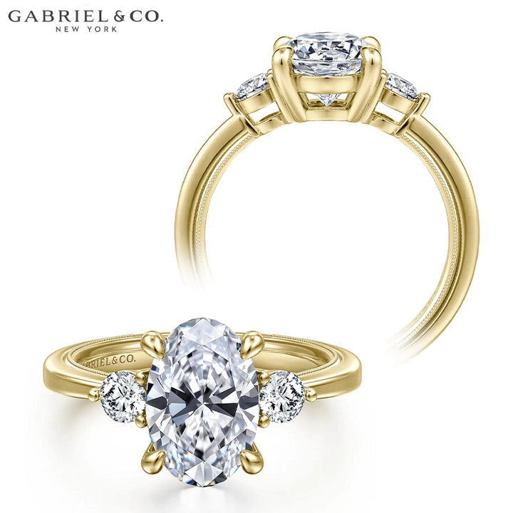 1.25ctr-2.50ctr Oval Cut Lab Grown Diamond Ring Tailor Made