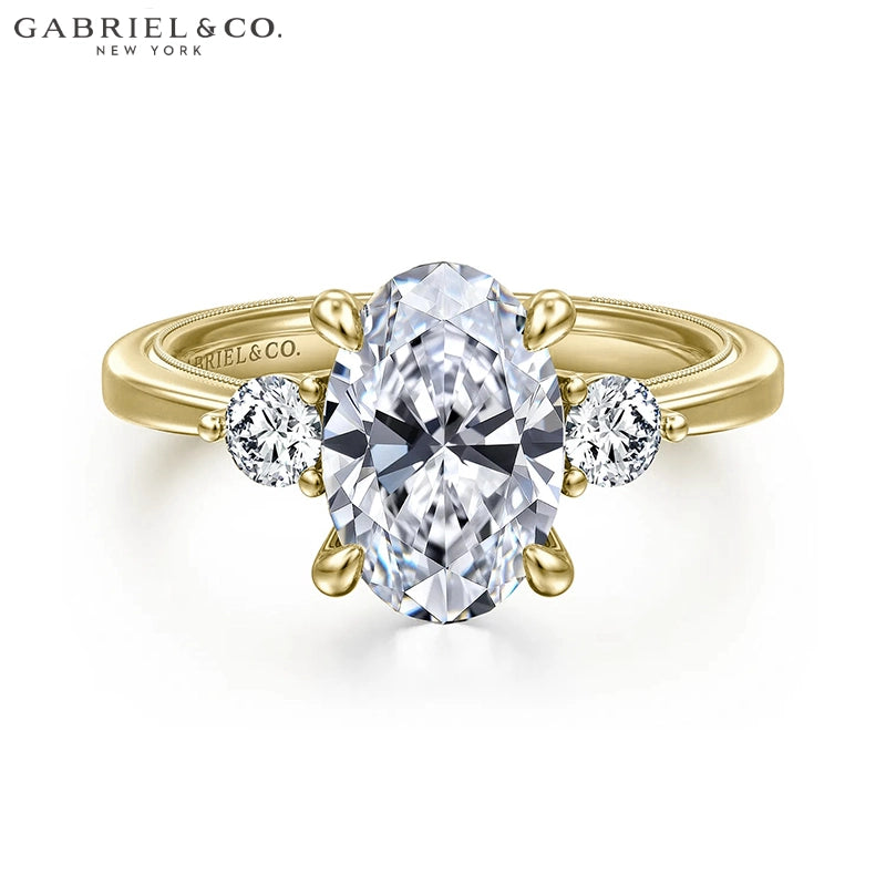 1.00ctr-2.00ctr Oval Cut Natural Diamond Ring Tailor Made
