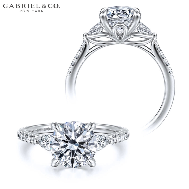 1.00ctr-2.00ctr Round Cut Natural Diamond Ring