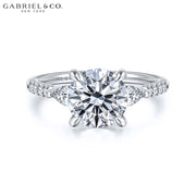 1.50ctr-3.00ctr Round Cut Lab Grown Diamond Ring