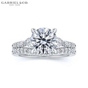 1.50ctr-3.00ctr Round Cut Lab Grown Diamond Ring