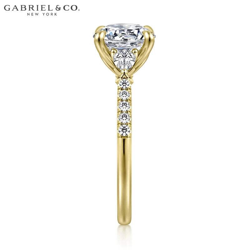 1.00ctr-2.00ctr Round Cut Natural Diamond Ring