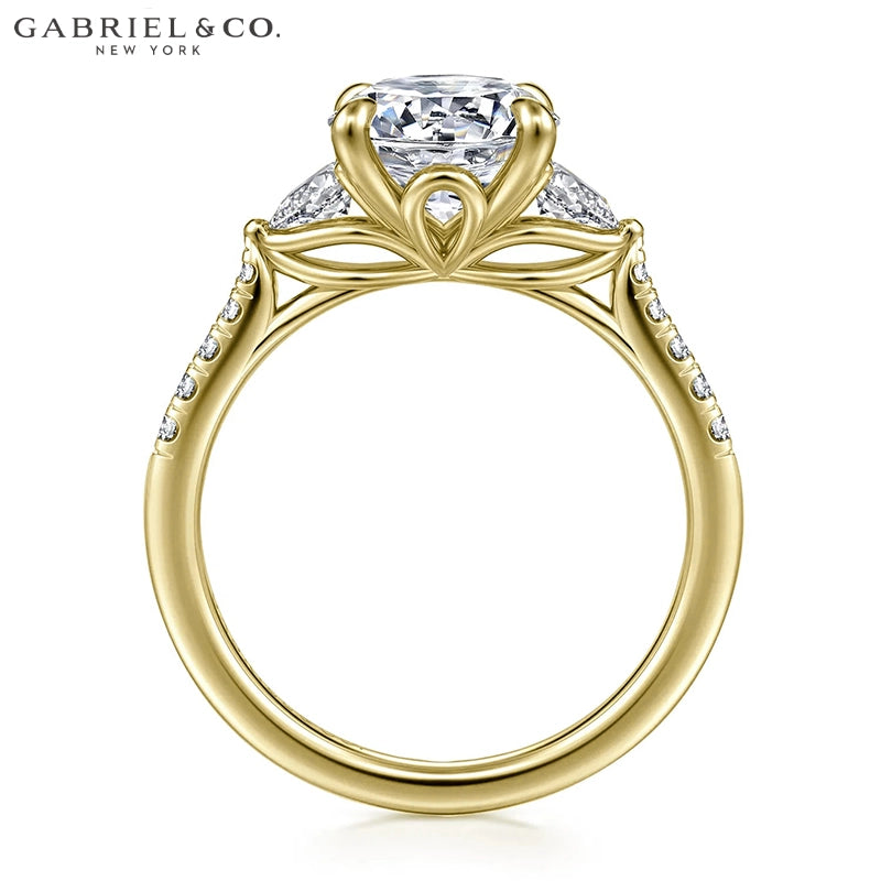 1.00ctr-2.00ctr Round Cut Natural Diamond Ring