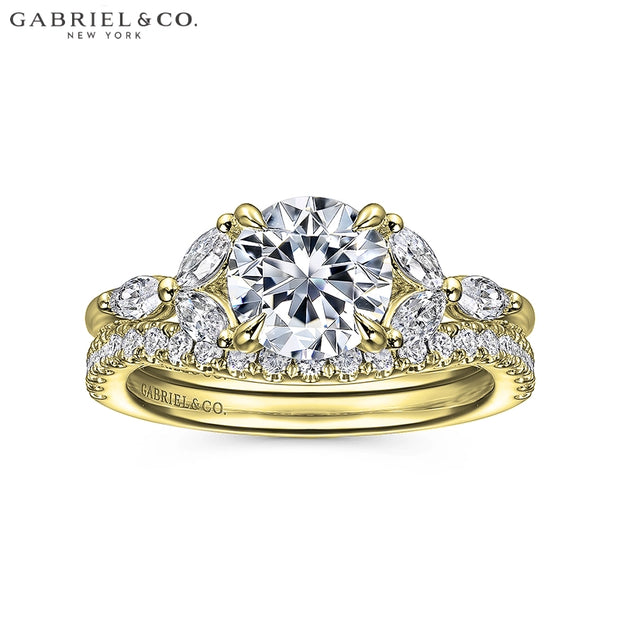 1.50ctr-3.00ctr Round Cut Diamond Customizable Ring