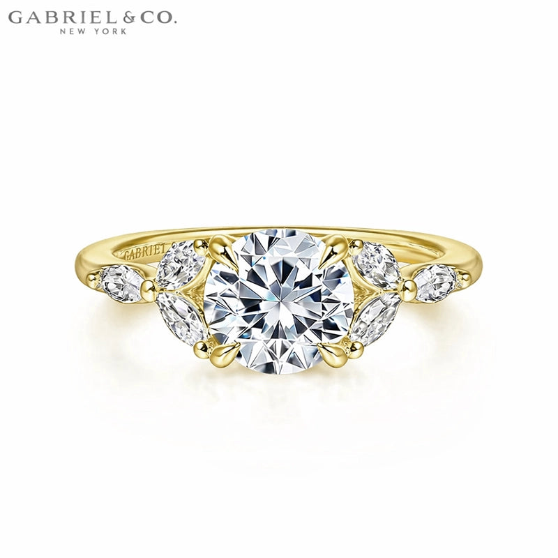 1.25ctr-2.00ctr Round Cut Natural Diamond Ring