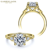 1.25ctr-2.00ctr Round Cut Natural Diamond Ring