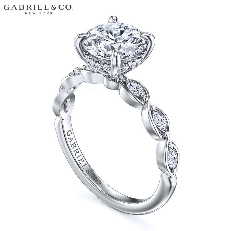 1.00ctr-2.00ctr Round Cut Natural Diamond Ring