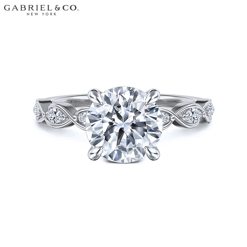 1.00ctr-2.00ctr Round Cut Natural Diamond Ring