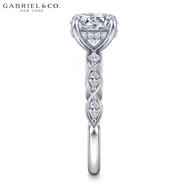 1.00ctr-2.00ctr Round Cut Natural Diamond Ring