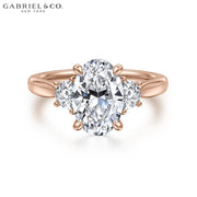 1.50ctr-3.00ctr Oval Cut Lab Grown Diamond Ring