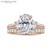 1.50ctr-3.00ctr Oval Cut Lab Grown Diamond Ring