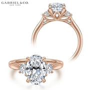 1.50ctr-3.00ctr Oval Cut Lab Grown Diamond Ring