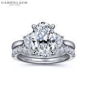 1.50ctr-3.00ctr Oval Cut Lab Grown Diamond Ring