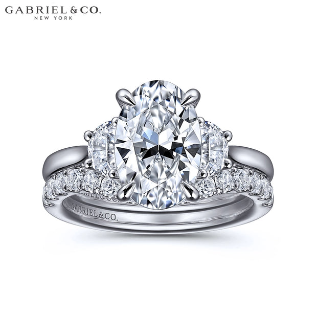 1.50ctr-3.00ctr Oval Cut Diamond Customizable Ring