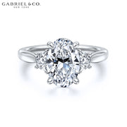 1.50ctr-3.00ctr Oval Cut Lab Grown Diamond Ring