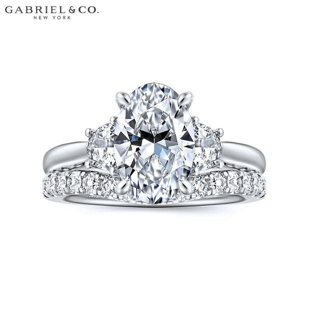 1.50ctr-3.00ctr Oval Cut Lab Grown Diamond Ring