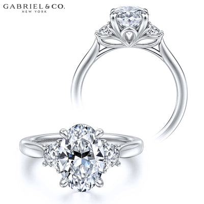 1.50ctr-3.00ctr Oval Cut Lab Grown Diamond Ring