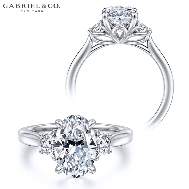 1.50ctr-3.00ctr Oval Cut Lab Grown Diamond Ring