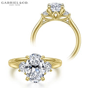 1.50ctr-3.00ctr Oval Cut Lab Grown Diamond Ring