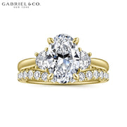 1.50ctr-3.00ctr Oval Cut Lab Grown Diamond Ring