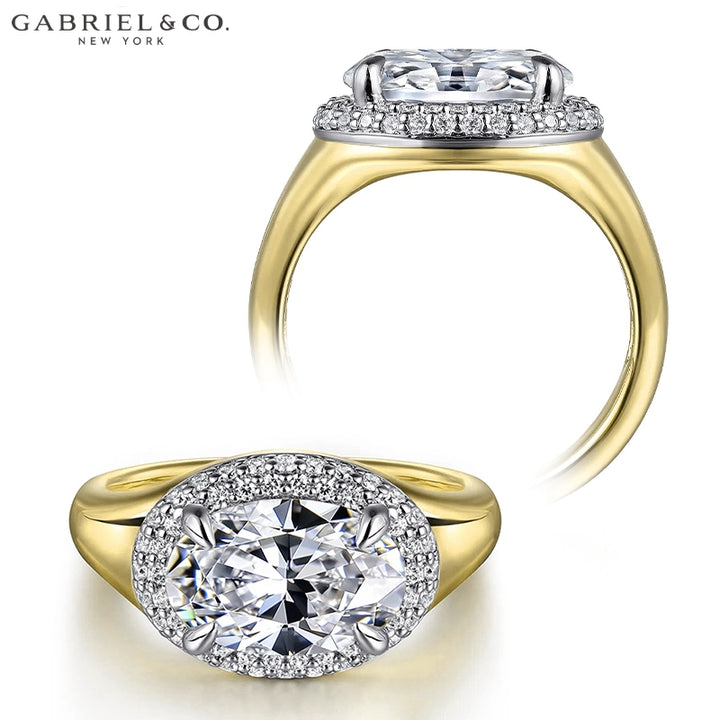 2.00ctr Oval Cut Lab Grown Diamond Ring