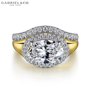 2.00ctr Oval Cut Diamond Customizable Ring