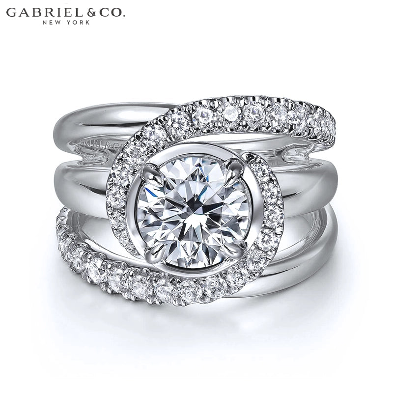 1.25ctr-2.00ctr Round Cut Natural Diamond Ring