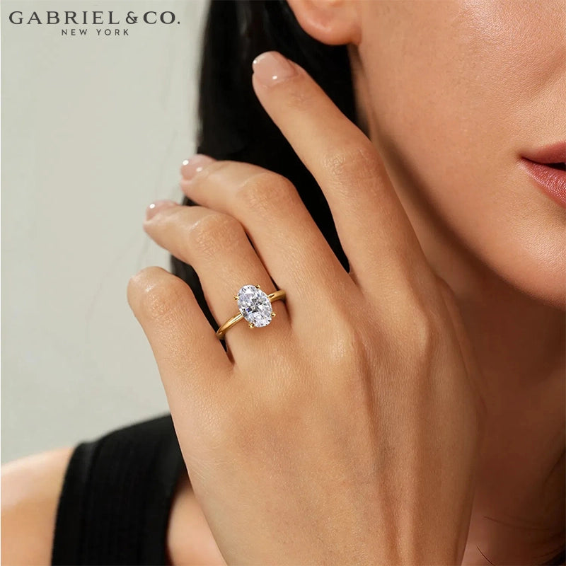 2.50ctr-5.00ctr Oval Cut Lab Grown Diamond Ring Tailor Made