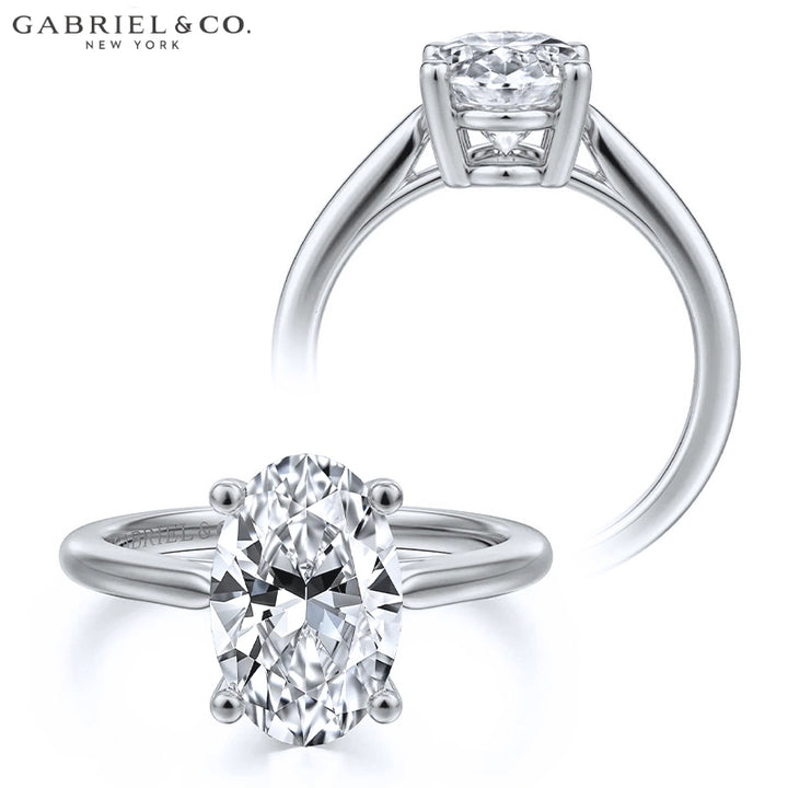 2.50ctr-5.00ctr Oval Cut Lab Grown Diamond Ring Tailor Made