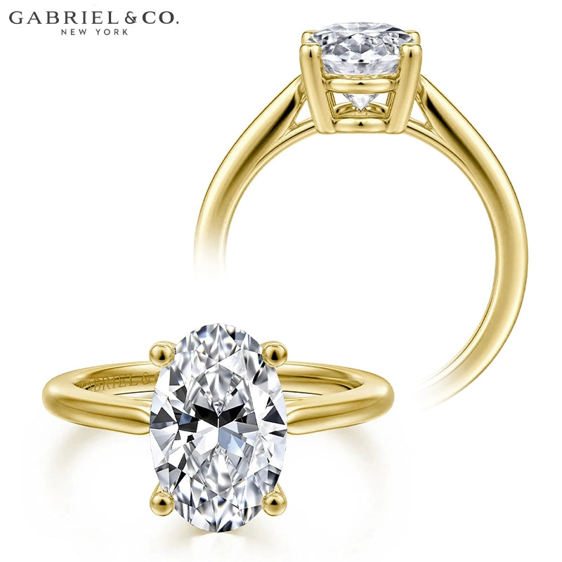 2.50ctr-5.00ctr Oval Cut Lab Grown Diamond Ring Tailor Made