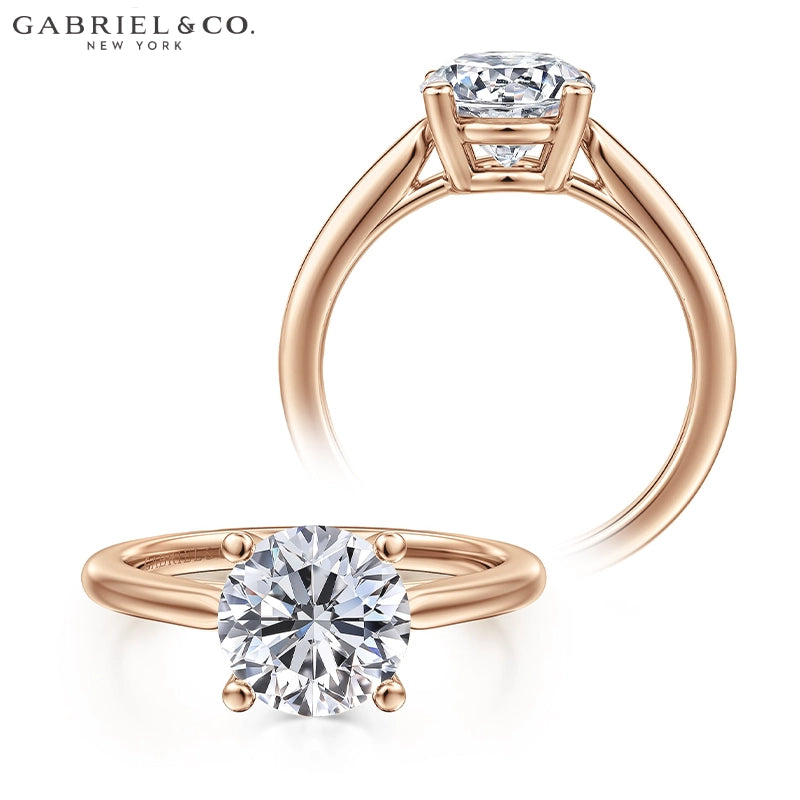 1.00ctr-2.00ctr Round Cut Lab Grown Diamond Ring Tailor Made