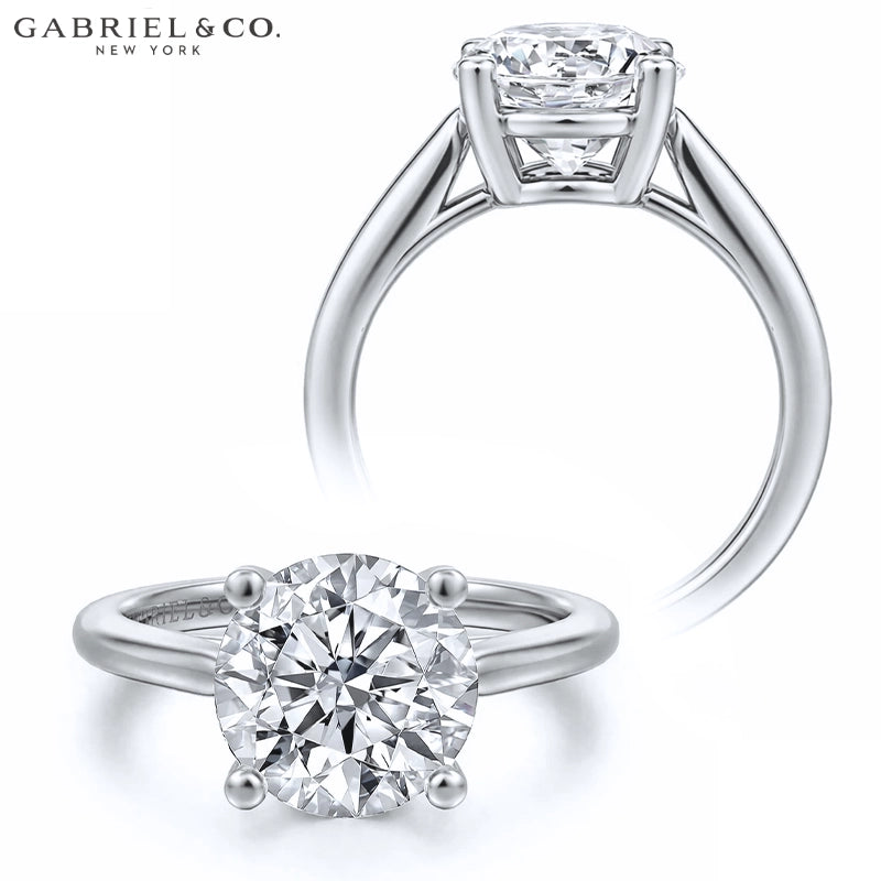 2.50ctr-5.00ctr Round Cut Lab Grown Diamond Ring Tailor Made