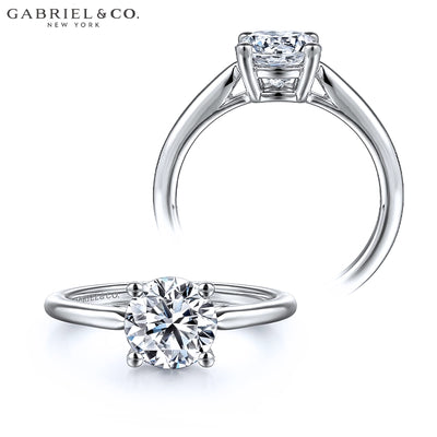 1.00ctr-3.00ctr Round Cut Diamond Customizable Ring