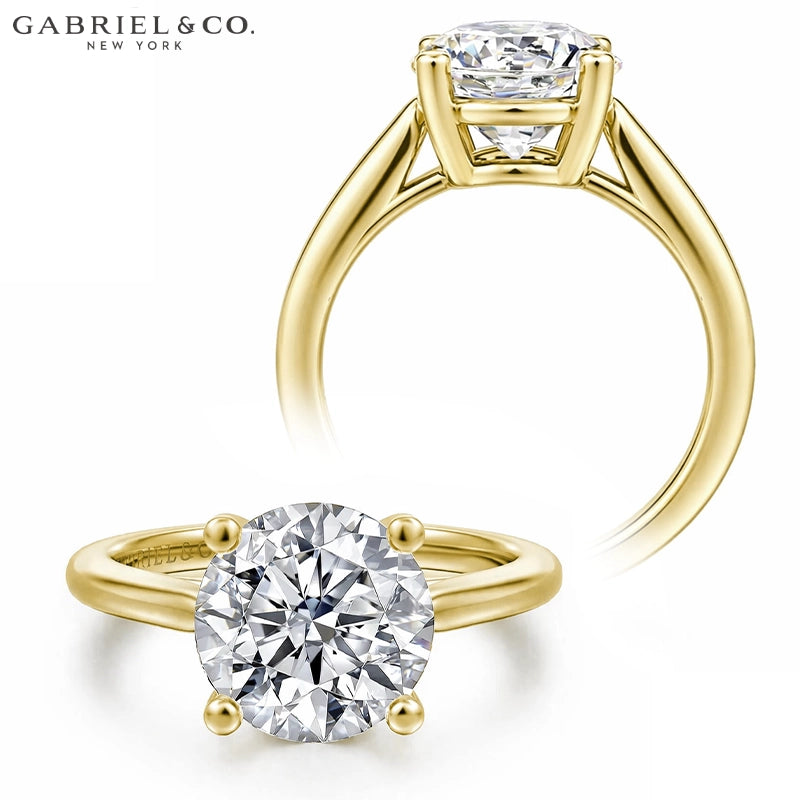 2.50ctr-5.00ctr Round Cut Lab Grown Diamond Ring Tailor Made