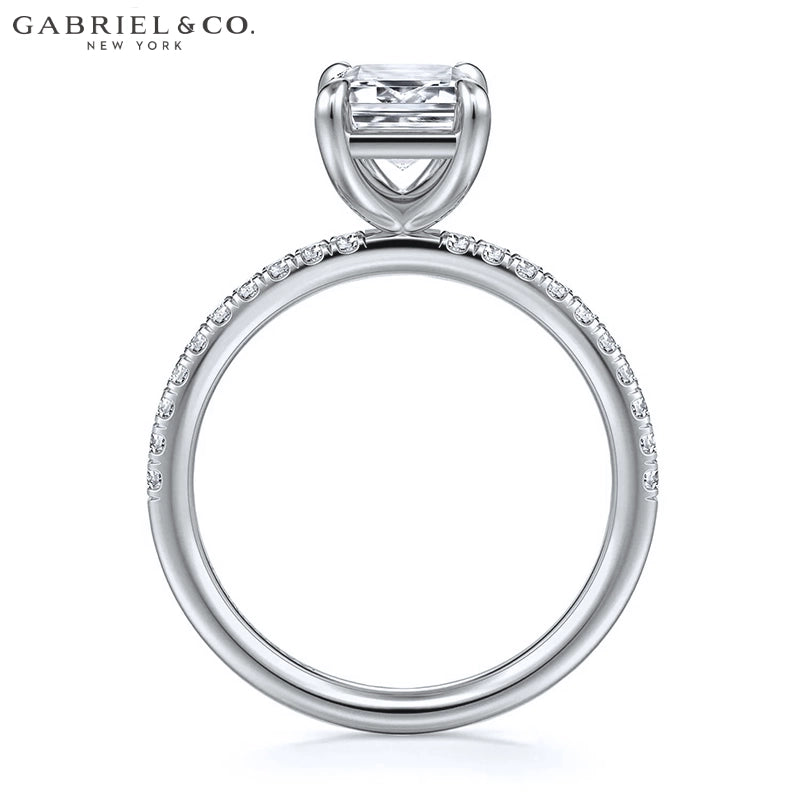 1.00ctr-2.00ctr Emerald Cut Natural Diamond Ring